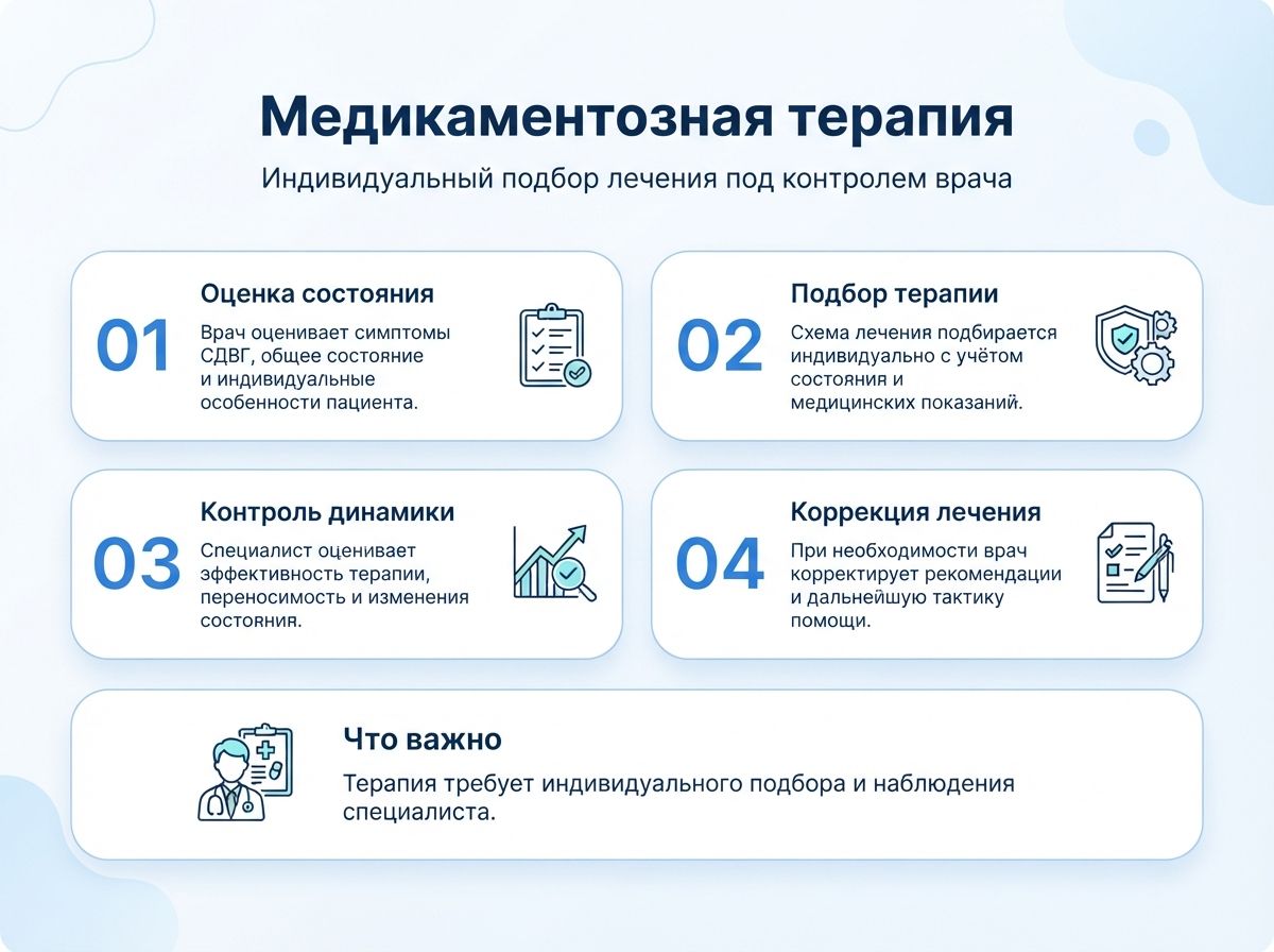 Лечение СДВГ в Красноярске у детей и взрослыхинфографика